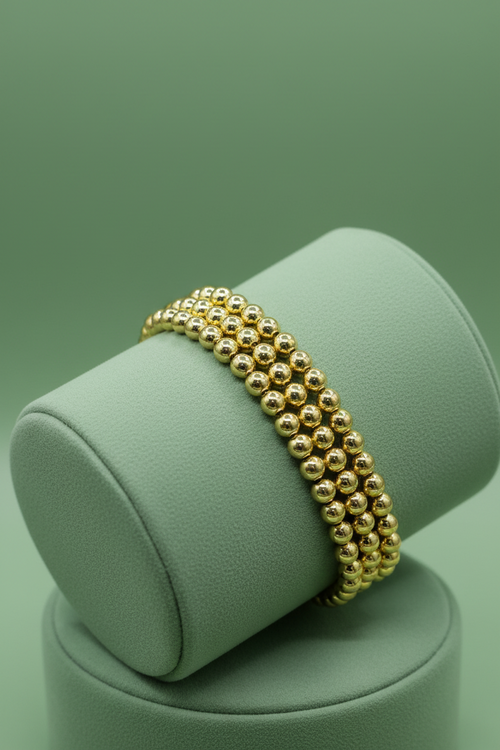 Beaded non tarnish bracelet