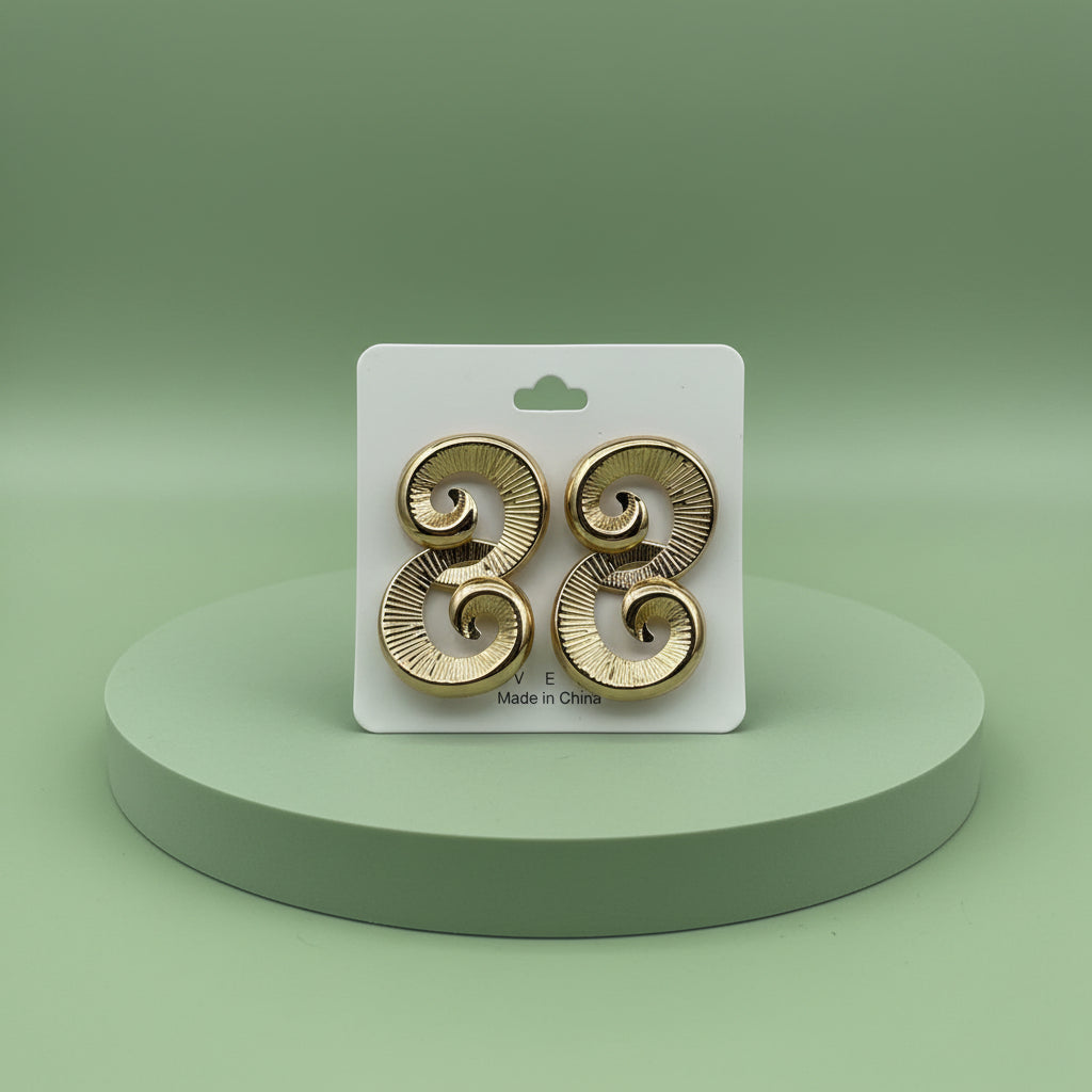 Gold earrings