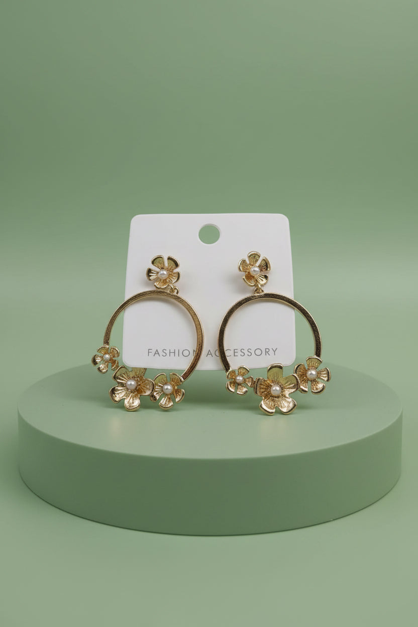 Gold earrings