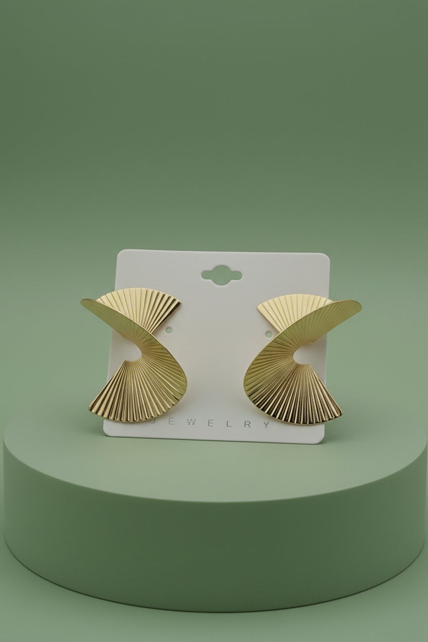 Gold earrings