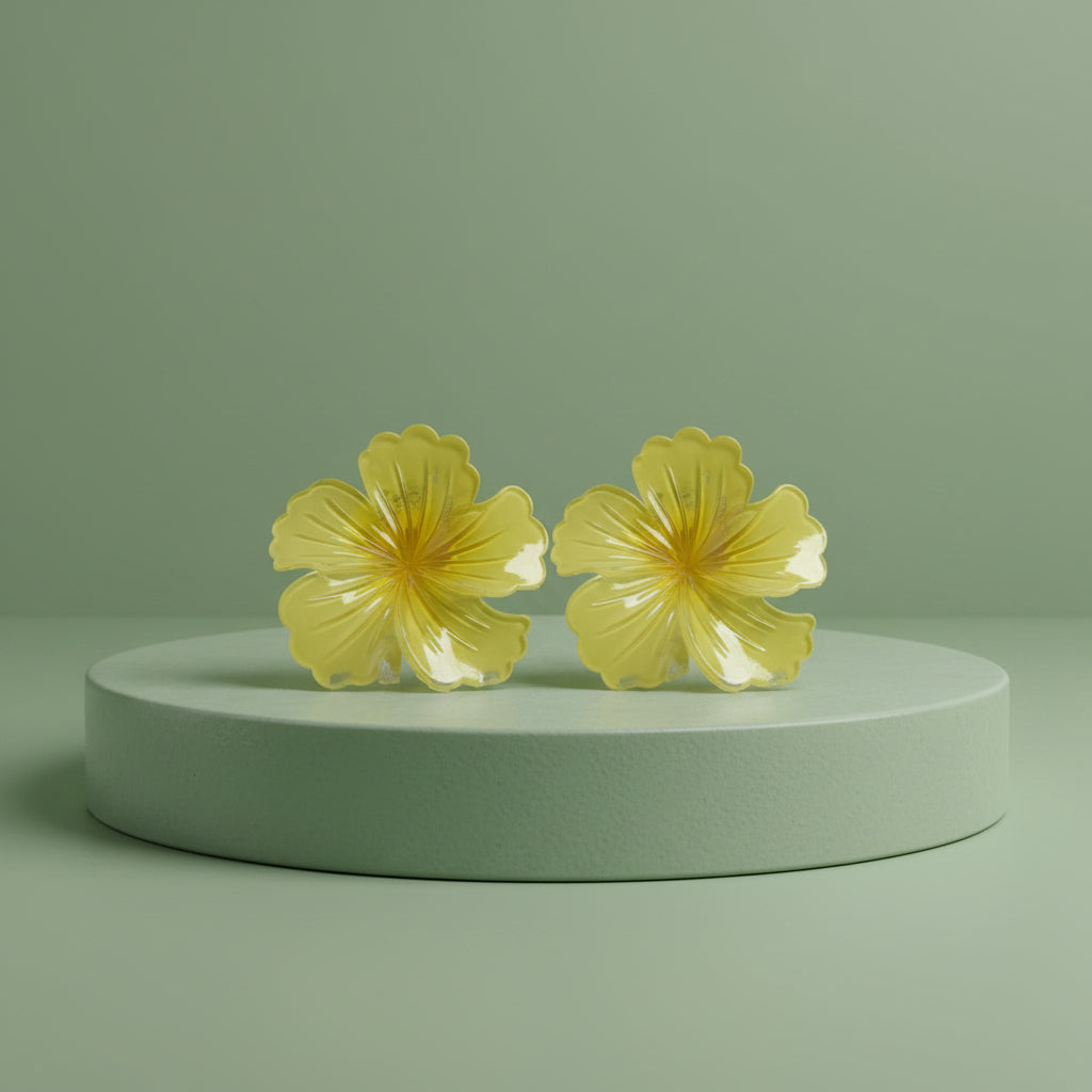 Floral bloom inspired earrings