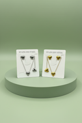 Heart shaped necklace,bracelet and earring combo