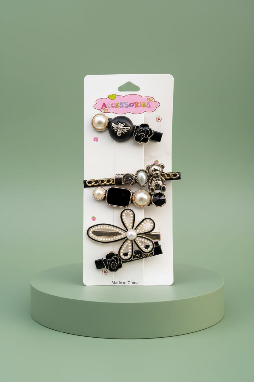 Hair clip set of 5